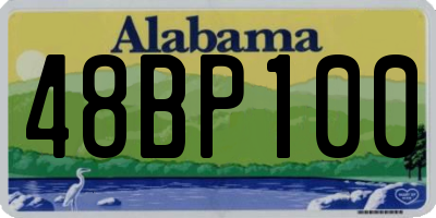 AL license plate 48BP100