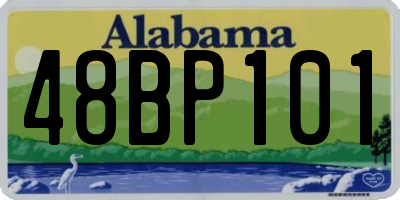 AL license plate 48BP101