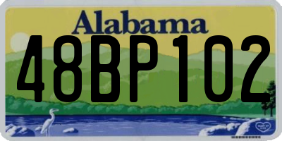 AL license plate 48BP102