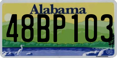 AL license plate 48BP103