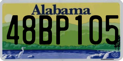 AL license plate 48BP105