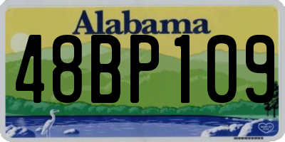 AL license plate 48BP109