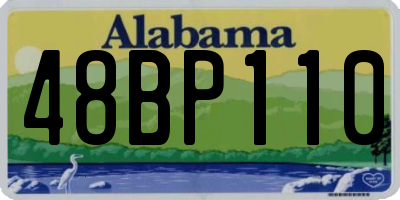 AL license plate 48BP110