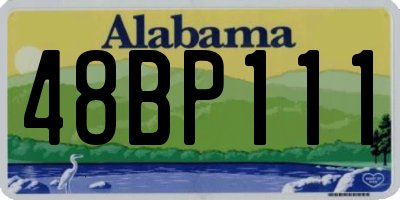 AL license plate 48BP111