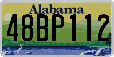 AL license plate 48BP112