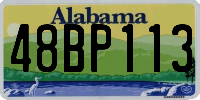 AL license plate 48BP113
