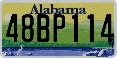 AL license plate 48BP114