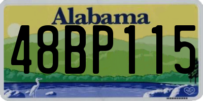 AL license plate 48BP115