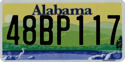 AL license plate 48BP117