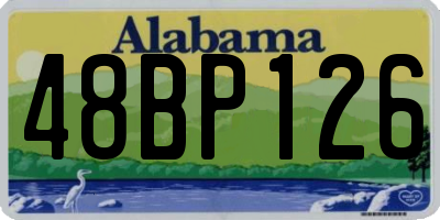 AL license plate 48BP126