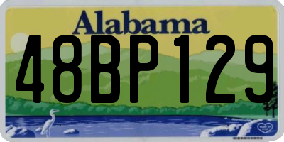 AL license plate 48BP129