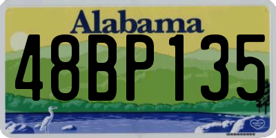 AL license plate 48BP135