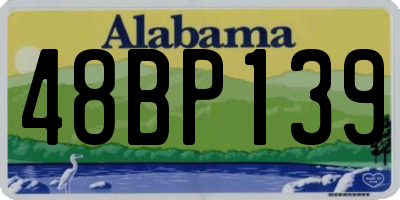AL license plate 48BP139