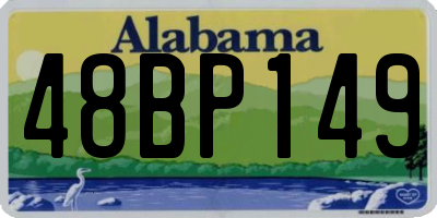 AL license plate 48BP149