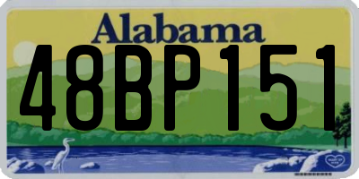 AL license plate 48BP151