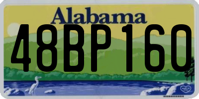 AL license plate 48BP160