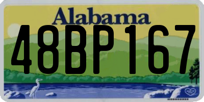 AL license plate 48BP167