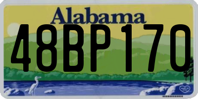 AL license plate 48BP170