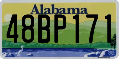AL license plate 48BP171