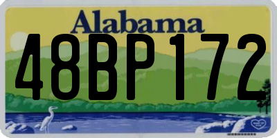 AL license plate 48BP172