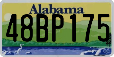 AL license plate 48BP175