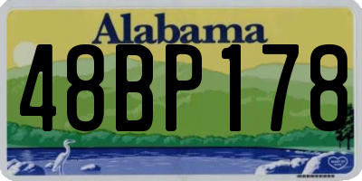 AL license plate 48BP178