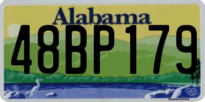 AL license plate 48BP179