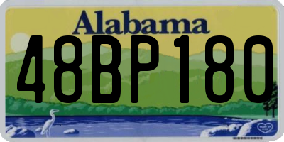 AL license plate 48BP180