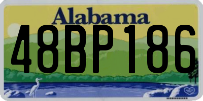 AL license plate 48BP186