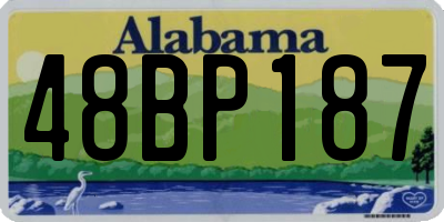 AL license plate 48BP187