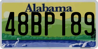 AL license plate 48BP189