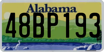 AL license plate 48BP193