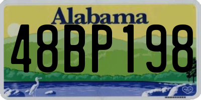 AL license plate 48BP198