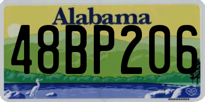 AL license plate 48BP206