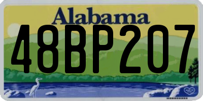 AL license plate 48BP207