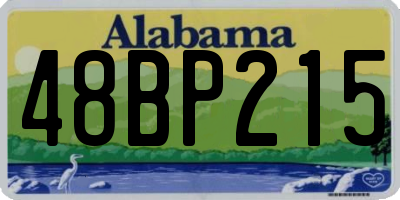 AL license plate 48BP215