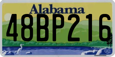 AL license plate 48BP216