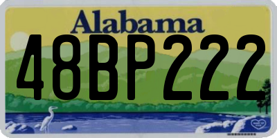 AL license plate 48BP222