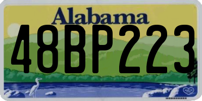 AL license plate 48BP223