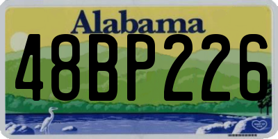 AL license plate 48BP226