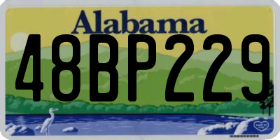 AL license plate 48BP229