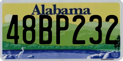AL license plate 48BP232