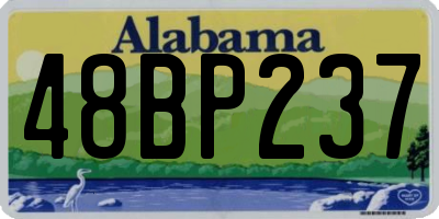 AL license plate 48BP237