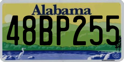AL license plate 48BP255