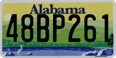 AL license plate 48BP261
