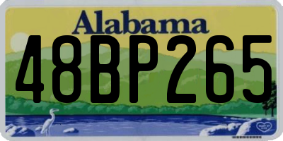 AL license plate 48BP265