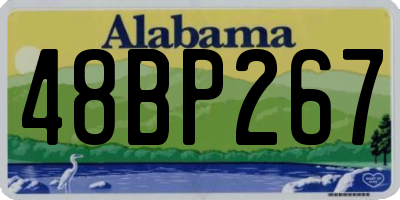 AL license plate 48BP267