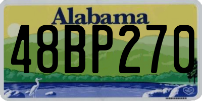 AL license plate 48BP270