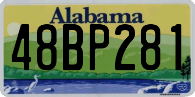 AL license plate 48BP281