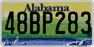 AL license plate 48BP283